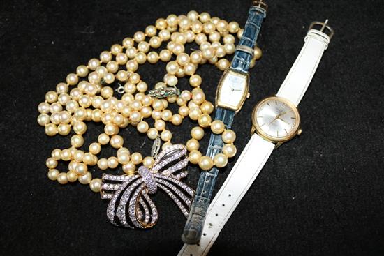 Seksy ladies evening watch, jewellery & 3 rings